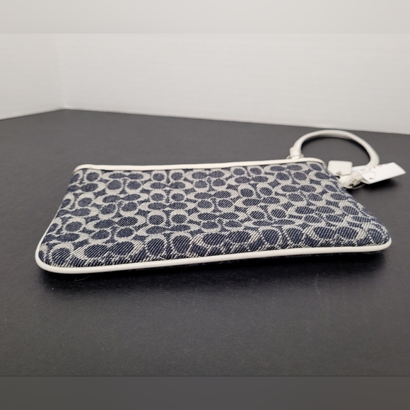 Coach Small Wristlet In Signature C's Denim #CA538 - Picture 5 of 7